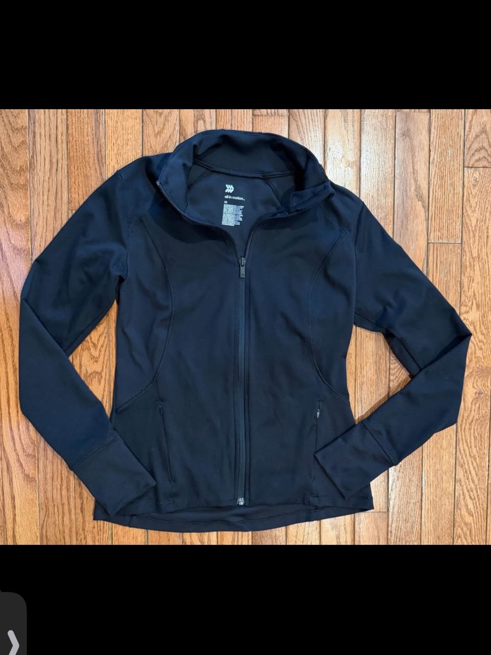 All In Motion Women's Black Full-Zip Utility Jacket Sz XS